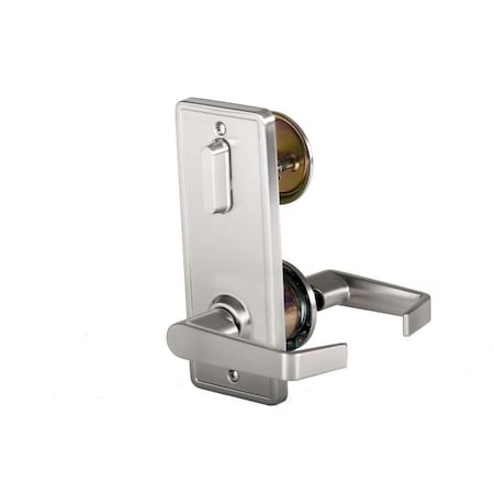 Dormakaba Hardware Interconnected Indicator Lock C Keyway KD with 2-3/4" Backset and ASA Strike Satin Nickel F QCI285E619